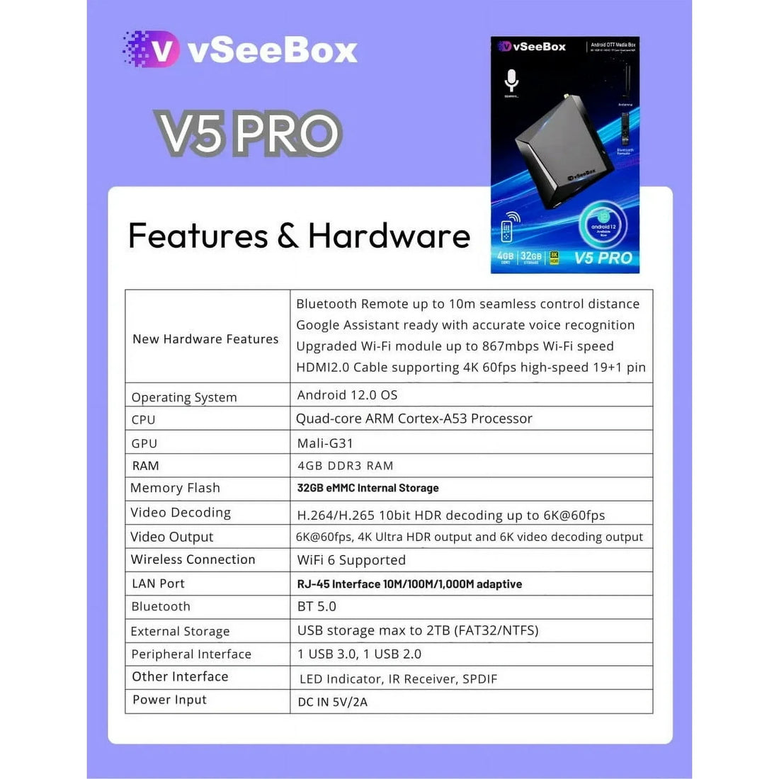 vSeeBox V5 Pro